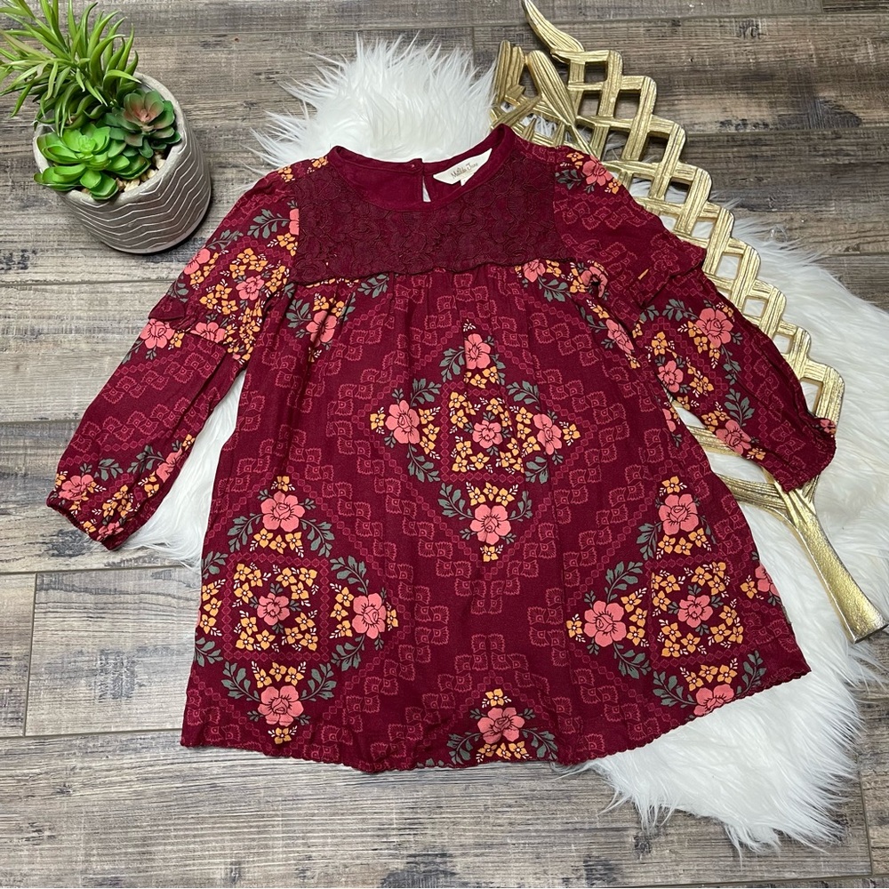 Matilda Jane Maroon Floral Tunic